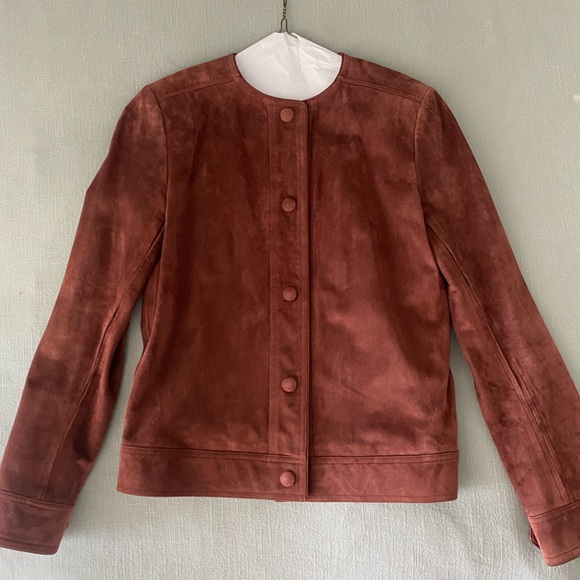 Women's Suede Jacket - Rich Brown - Picture 1 of 7